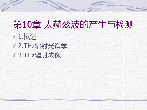 第10章-太赫兹波的产生与检测PPT课件
