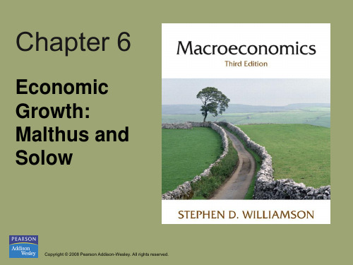 chapter6 Economic Growth Malthus and Solow  教学课件 中宏Williamson-PPT