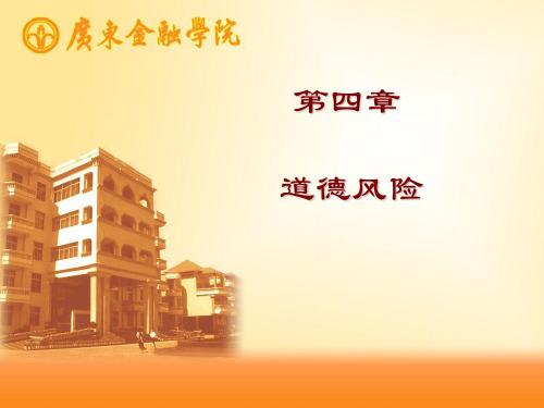 第四章 道德风险