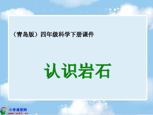 四年级科学下册《认识岩石》(青岛版)