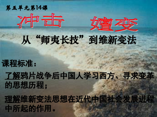 人教版高二历史必修三第五单元 第14课 从“师夷长技”到维新变法课件(共19张PPT)