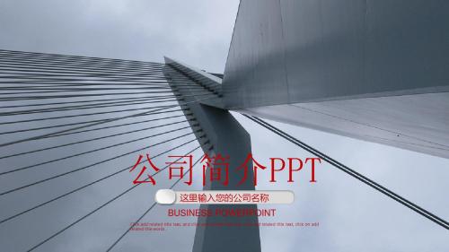 公司简介企业文化产品宣传PPT