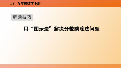 五年级下册数学《用“图示法”解决分数乘除法问题》教学图文课件