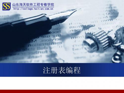 注册表编程