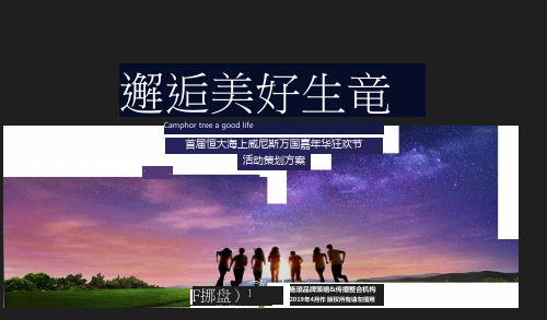 (精)最新恒大海上威尼斯五一万国嘉年华狂欢节活动方案——南京施琅