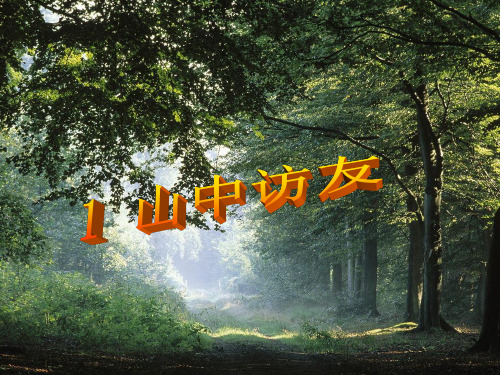 山中访友PPT