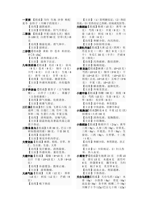 中药方剂
