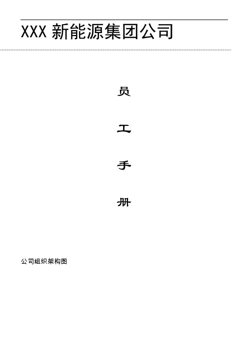 新能源员工手册