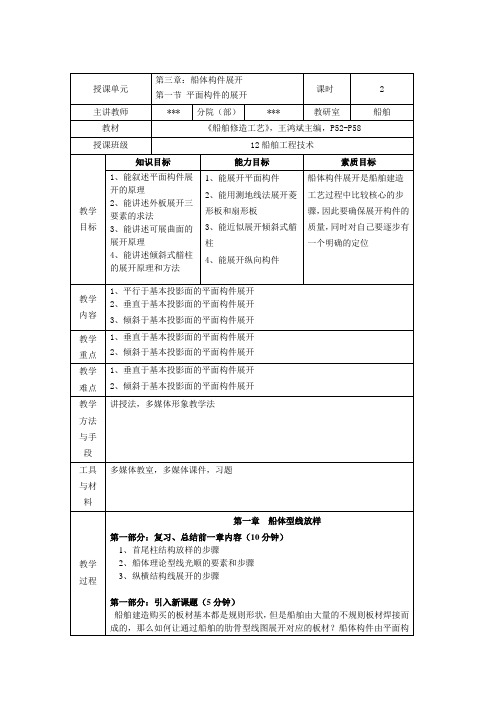 船舶建造工艺教案2-1