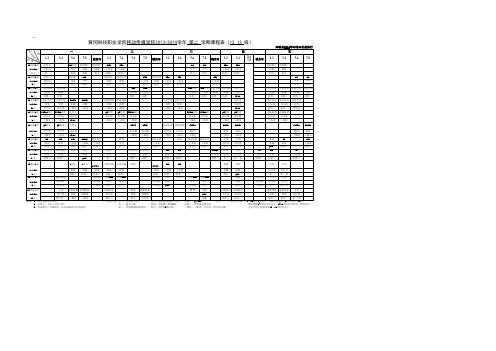 最新新2013-2014下学期课表12,13级3月24日标准新