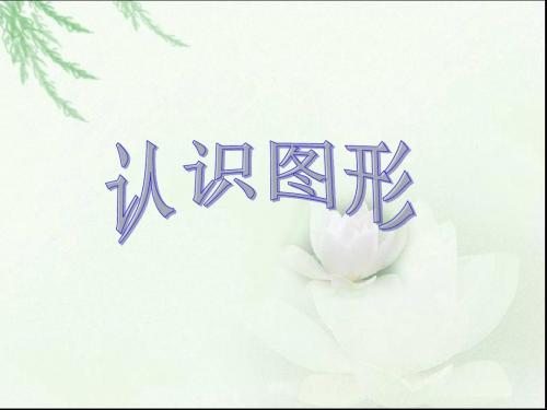 人教版小学一年级上册数学《认识图形PPT课件》
