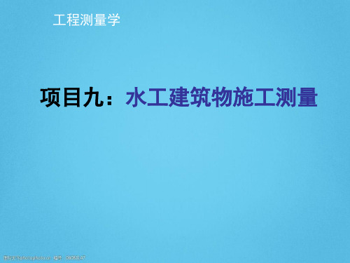 水工建筑物施工测量(47页)PPT