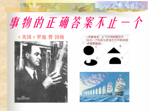 《事物的正确答案不止一个》PPT课件七