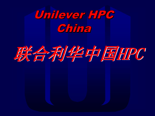 销售策略--联合利华中国销售策略