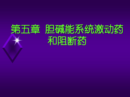 第五章 胆碱能系统激动药和阻断药