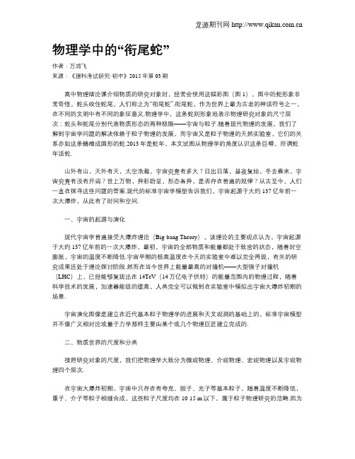 物理学中的“衔尾蛇”
