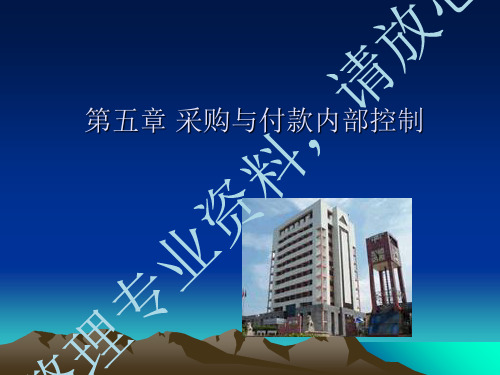第5章采购与付款业务循环控制