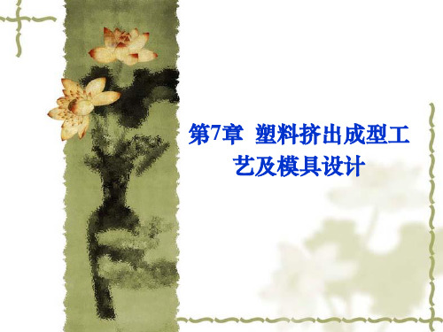 7挤出成型工艺及模具设计.pptx
