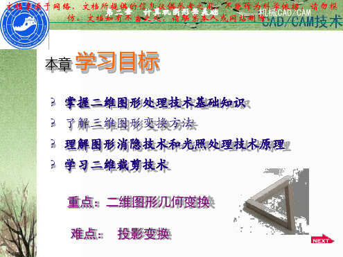 计算机图形学基础专业知识讲座
