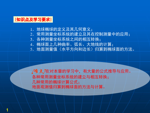 椭球面上的测量计算