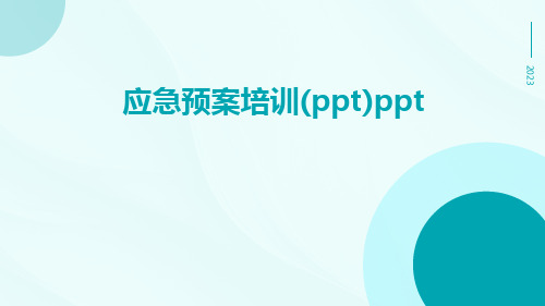 应急预案培训(PPT)ppt