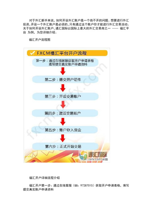 如何开设外汇交易账户流程介绍