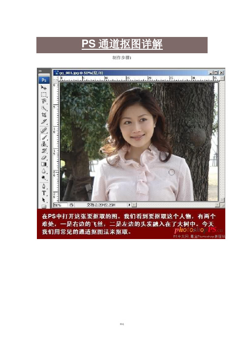 PS通道抠图各种图例详解