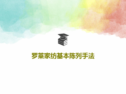 罗莱家纺基本陈列手法共28页