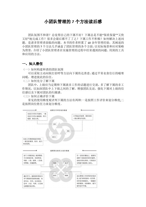 18.小团队管理的7个方法读后感