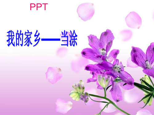 我的家乡安徽马鞍山当涂县PPT