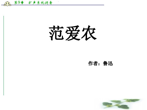 语文：1.1《范爱农》课件(2)(北京必修1)