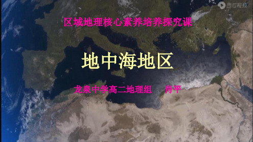 高三地理一轮复习区域地理复习：地中海地区