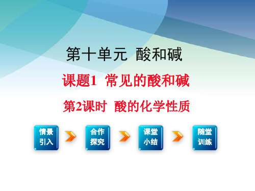 初三化学下册《酸的化学性质》课件