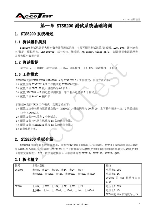 打印资料-STS8200应用培训讲义   2012.9.12