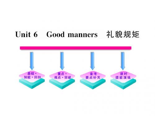 2012高中英语一轮复习精品课件(大纲版)：Unit6《Good manners》(高一)