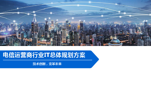 电信运营商行业IT总体规划方案