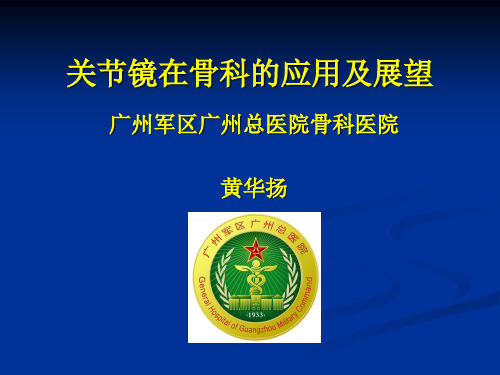 关节镜在骨科的应用及展望ppt课件