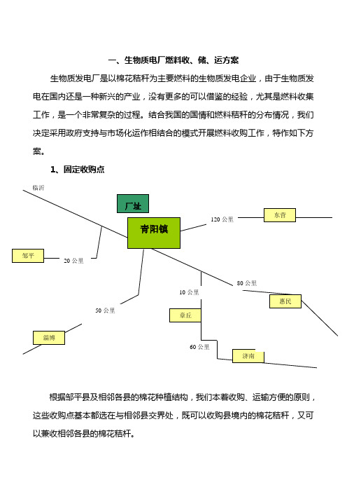 生物质发电厂燃料收 储 运方案