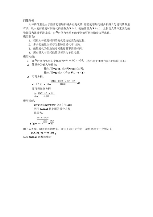 人体重变化