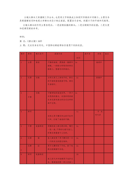 分享脚本模板