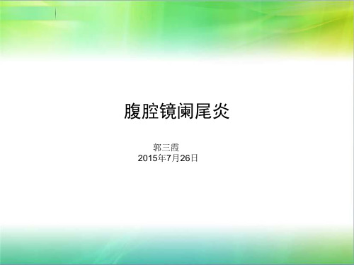 腹腔镜阑尾炎