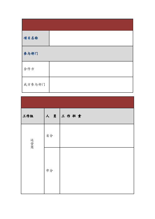 项目启动确认书模板