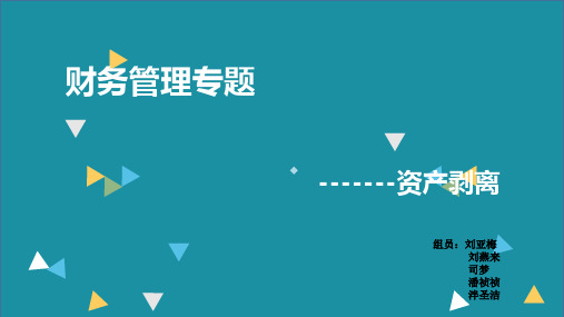 资产剥离PPT课件