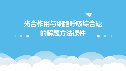 光合作用与细胞呼吸综合题的解题方法课件