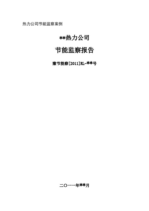 热力公司监察审计案例剖析