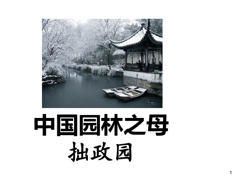 中国园林之母—拙政园1ppt课件
