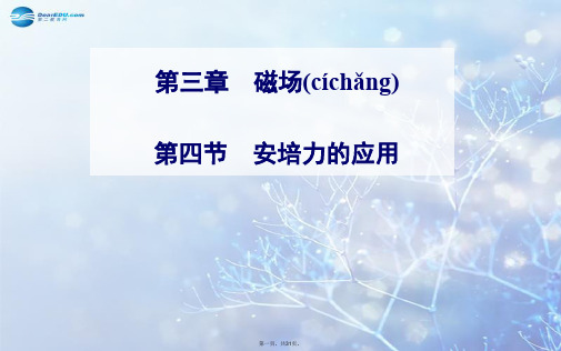 高中物理 3.4 安培力的应用课件 粤教版选修31