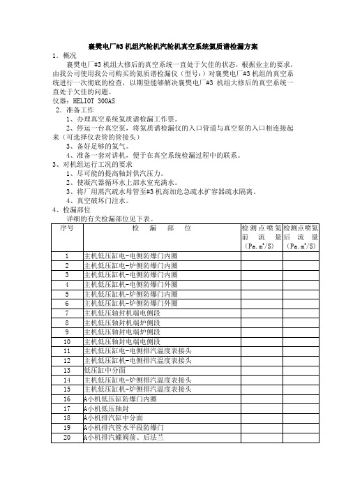 #3机氦气找漏方案