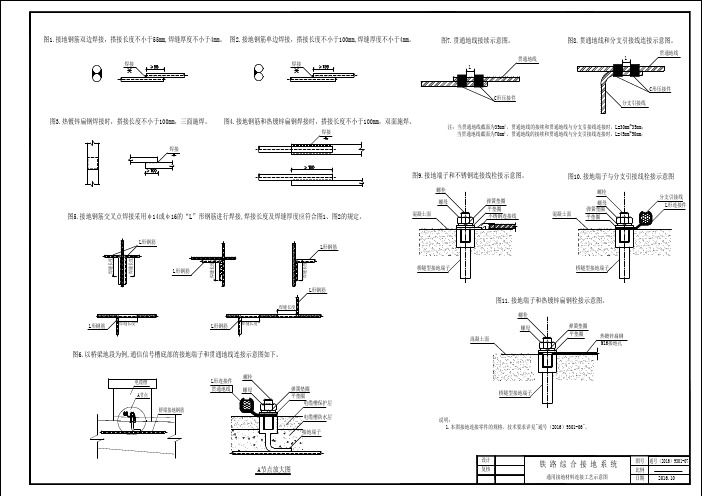 通号(2016)9301-07-焊接、接地连接示意图