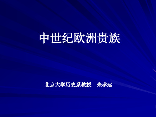 8中世纪欧洲贵族